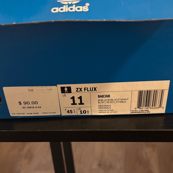 Adidas ZX Flux Royal Blue Shoes - Picture 2 of 9